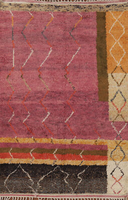 Trellis Moroccan Oriental Area Rug 6x10 Wool Handmade Living Room Rug