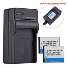 BP-70A Battery or AC/DC Charger for Samsung TL110 TL205 WB30F WB35F WB50F WP10