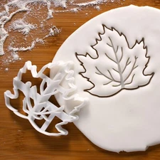 Maple Leaf Cookie Cutter - enchanted woodland forest garden fall season Canada
