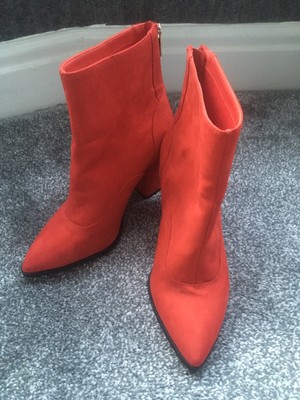 red suede boots ladies