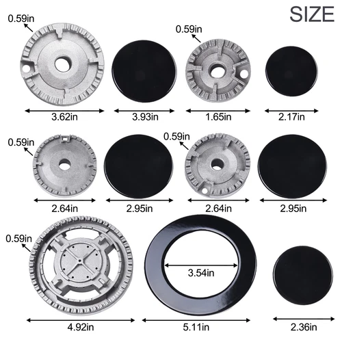 1Set Cooker Hat Set Stove Lid Upgraded Flame Cap Fits Sαbaf Gas Stove Burners AU - Picture 2 of 12