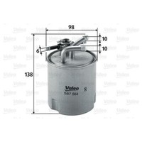 Valeo Kraftstofffilter Leitungsfilter FüR Nissan Pathfinder III NP300 Navara