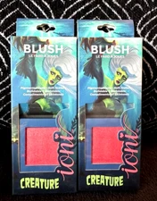 2pk IONI CREATURE SEA PEACH RED CORAL PRESSED POWDER BLUSH COMPACT MINI KITS LOT