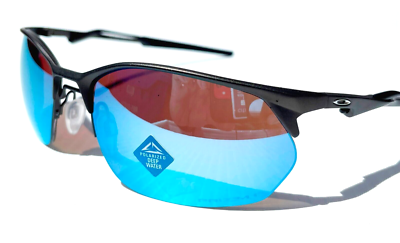 NEW Oakley WIRE TAP 2.0 Satin Lead POLARIZED PRIZM Deep Water