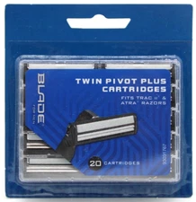 Blade For Men Twin Pivot Plus * 20 Cartridges * Fits TRACII & ATRA Razors A