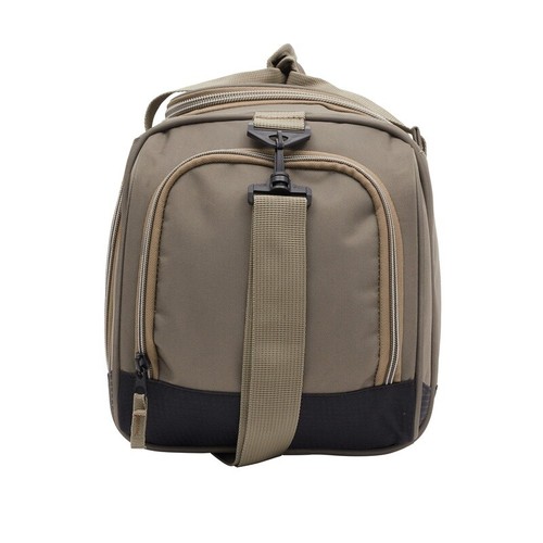 20 Inch Polyester Duffel Bag Sport Travel Gym Compact W/ Shoulder Strap Brown US - Picture 4 of 6
