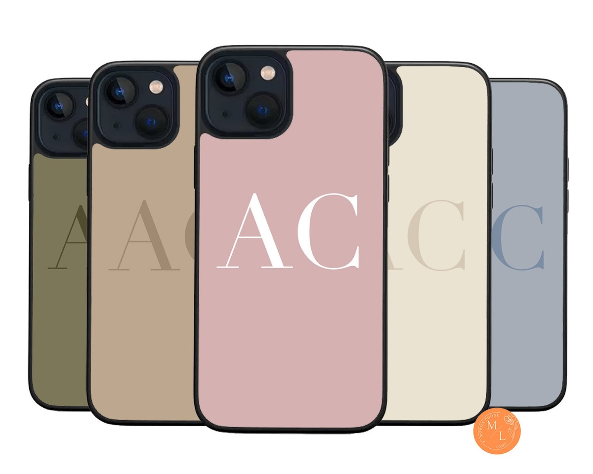 Personalised Phone Case Initials Cover For iPhone 15 14 13 12 11