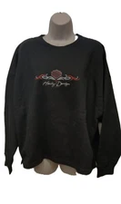 Harley Davidson swirl crop ladies Long Sleeve sweatshirt L/S [NEW]