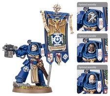 Ancient in Terminator Armour Space Marines Warhammer 40K Banner Bearer  Warmode