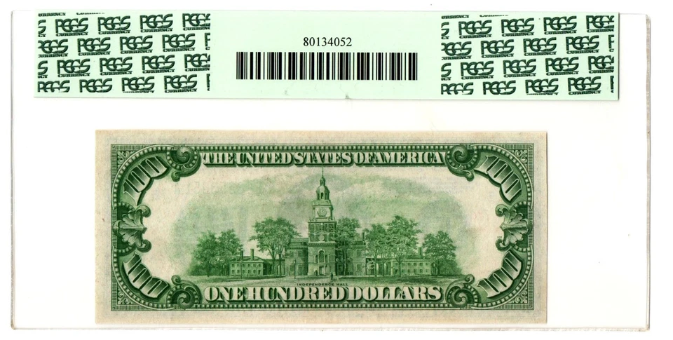 Fr. 2152-E 1934 Federal Reserve Note. PCGS New 62 - Image 2 of 2