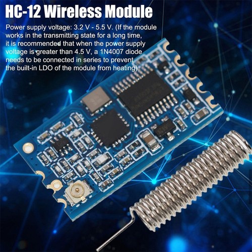 Serial Port Module Wireless Baud Rate 9600 BPS Working Mode FU3 16mA 433Mhz