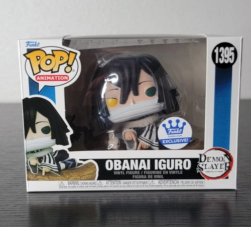 🔥Funko Pop! Demon Slayer: Obanai Iguro #1395 Rare Funko Shop Exc. W/Protector🔥