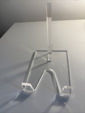 Large Clear Acrylic Plate/Platter and Painting Display Stand