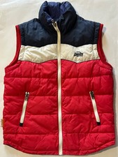 Mens Superdry Gilet / Red-Navy-White / Size Large / Immaculate