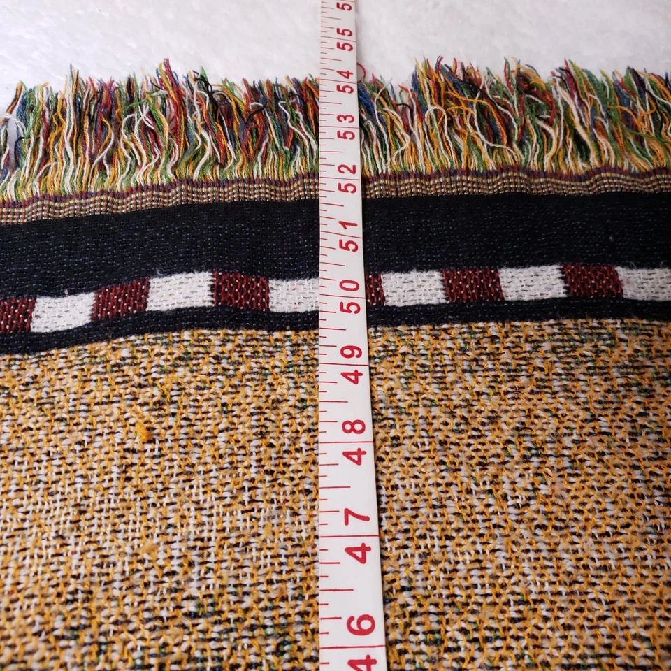 Manta Tejida Faro Náutico 54x47 Costero Cape Cod Decoración Americana Foto 2 de 4