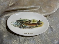 WEST HIGHLAND POTTERY CO LTD SALMON / TROUT OVAL PLATE DUNOON ARGYLL SCOTLAND