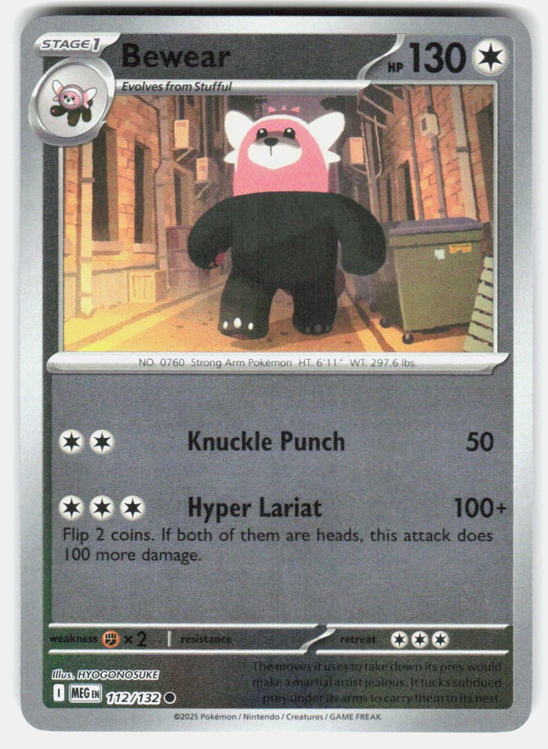 ME01: Mega Evolution Bewear 112/132 NM