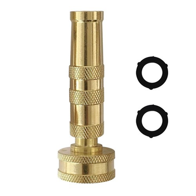 #ad Brass Hose Nozzle Heavy Duty Adjustable Twist Nozzle with 2 Rubber Washers... $33.62