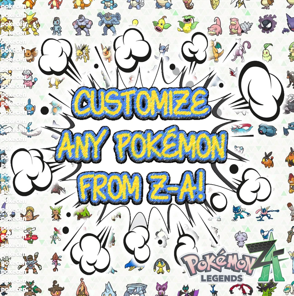 Pokemon Legends ZA CHOOSE ANY CUSTOM POKEMON ✨ 6IV - SHINY - ALPHA - DLC