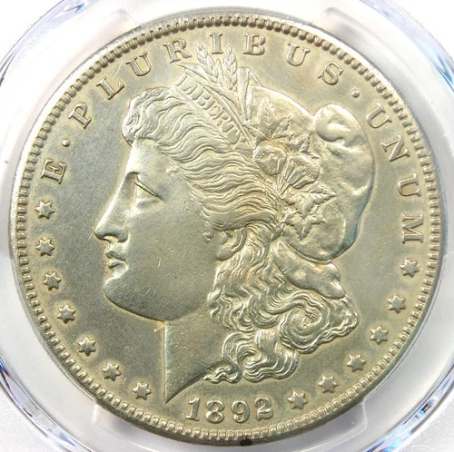 1892-CC Morgan Silver Dollar $1 Carson City Coin - Certified PCGS AU Details