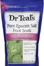 Dr. Teal's Pure Epsom Salt Foot Soak Solution Gift Set 2 Pack, 2lbs ea. - R...