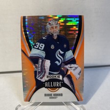 2025-26 UD Allure Hockey #144 Nikke Kokko RC Orange Slice KRAKEN ROOKIE