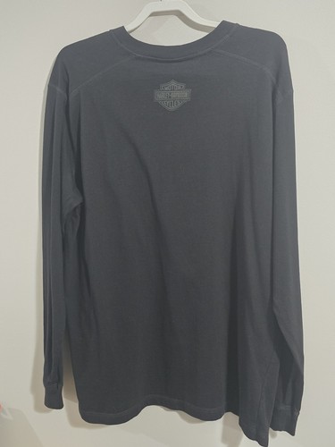 Y2K Vintage Harley-Davidson Motorcycles Big Skull Longsleeve T-Shirt Men's Sz XL - Picture 6 of 7
