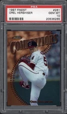 1997 Finest Orel Hershiser #261 PSA 10 GEM MT Cleveland Indians