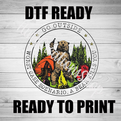 DTF Heat Transfer   Ready to Press, Full Color Design