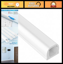 Mini Cord Hider 128in - On-Wall Cable Cover Channel, Wire Concealer for Home Off