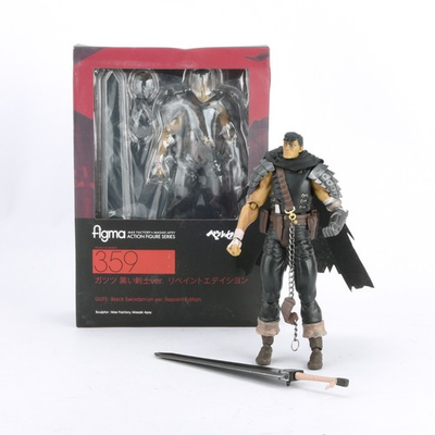 #ad Berserk Guts Black Swordsman PVC 6quot; Action Figure Model Toy w Accessories New $29.99