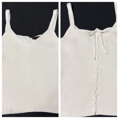 Ralph Lauren V-Neck Sweater Tank w/Beautiful Back Tie-Up Size Large