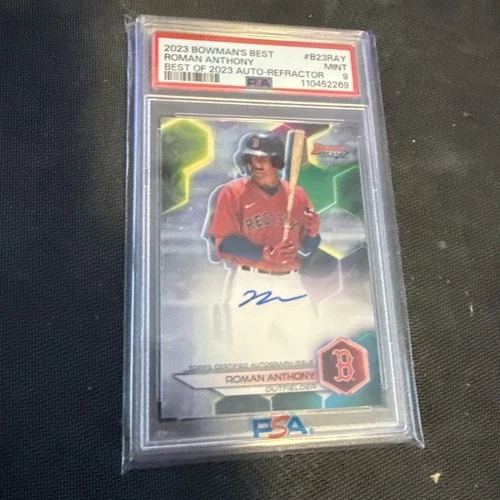 2023 BOWMAN'S BEST BEST OF 2023 AUTO REFRACTOR ROMAN ANTHONY PSA 9