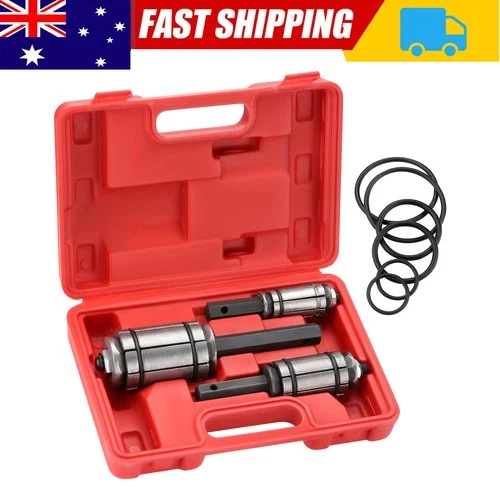 3 PCS Car Tail Pipe Expander Set Muffler Exhaust Pipe Dent Remover Tool Kit RED
