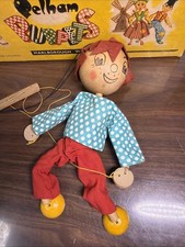 Vintage Pelham Puppets wooden head girl with Original Box