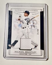 🔥2019 Panini National Treasures Michael Brantley /99 Astros Relic 🔥