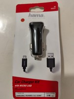 Hama Car Charger Kit Kfz LadegeräT Set 5W 1A Micro Usb 1M Universal Schwarz
