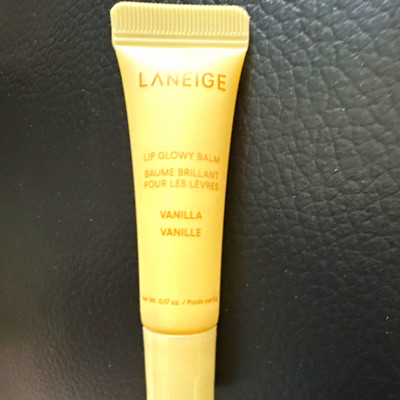 LANEIGE Lip Glowy Balm Hydrating Vanilla Beige SPF 15 Mini 0.35 oz