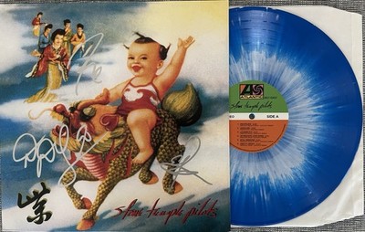 STONE TEMPLE PILOTS FULL BAND SIGNED RARE VINYL ROBERT JEFF ERIC DEAN JSA COA