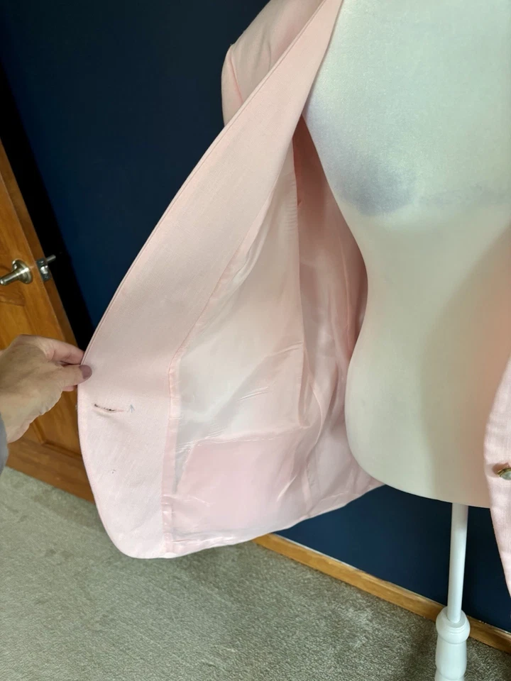 Russ Women’s Vintage Pink Blazer/Jacket Size 16 - Image 4 of 4