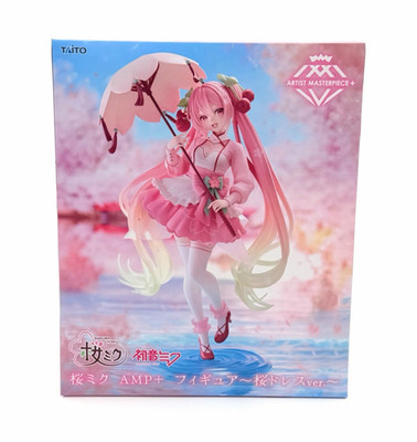 Taito AMP+ Hatsune Miku Sakura Miku Sakura Dress Ver Anime Figure New Sealed