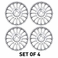 Open Box 15 Silver Abs Hubcaps Set Of 4 Snap-on Wheel Covers For Steel Rims