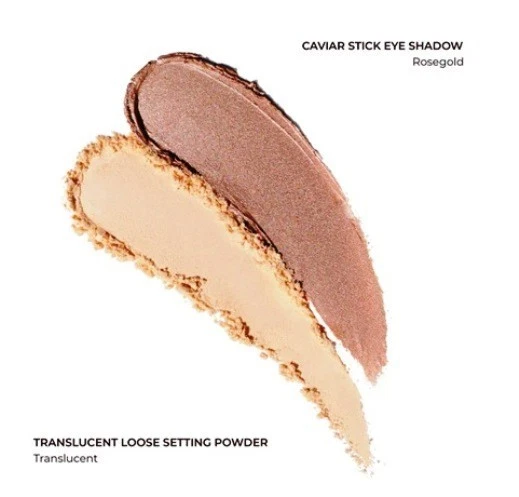 Laura Mercier Duo Caviar Eyeshadow Stick Rosegold & Translucent Setting Powder - Image 4 of 4