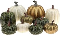 KüNstliche KüRbisse Deko 10 StüCk Herbst Halloween Tischdekoration