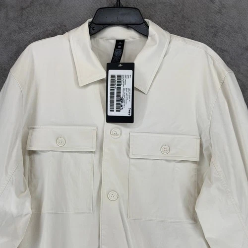 Lululemon Woven Button-Up Overshirt Mens XL Light Ivory LM3FX4S Jacket New image 8