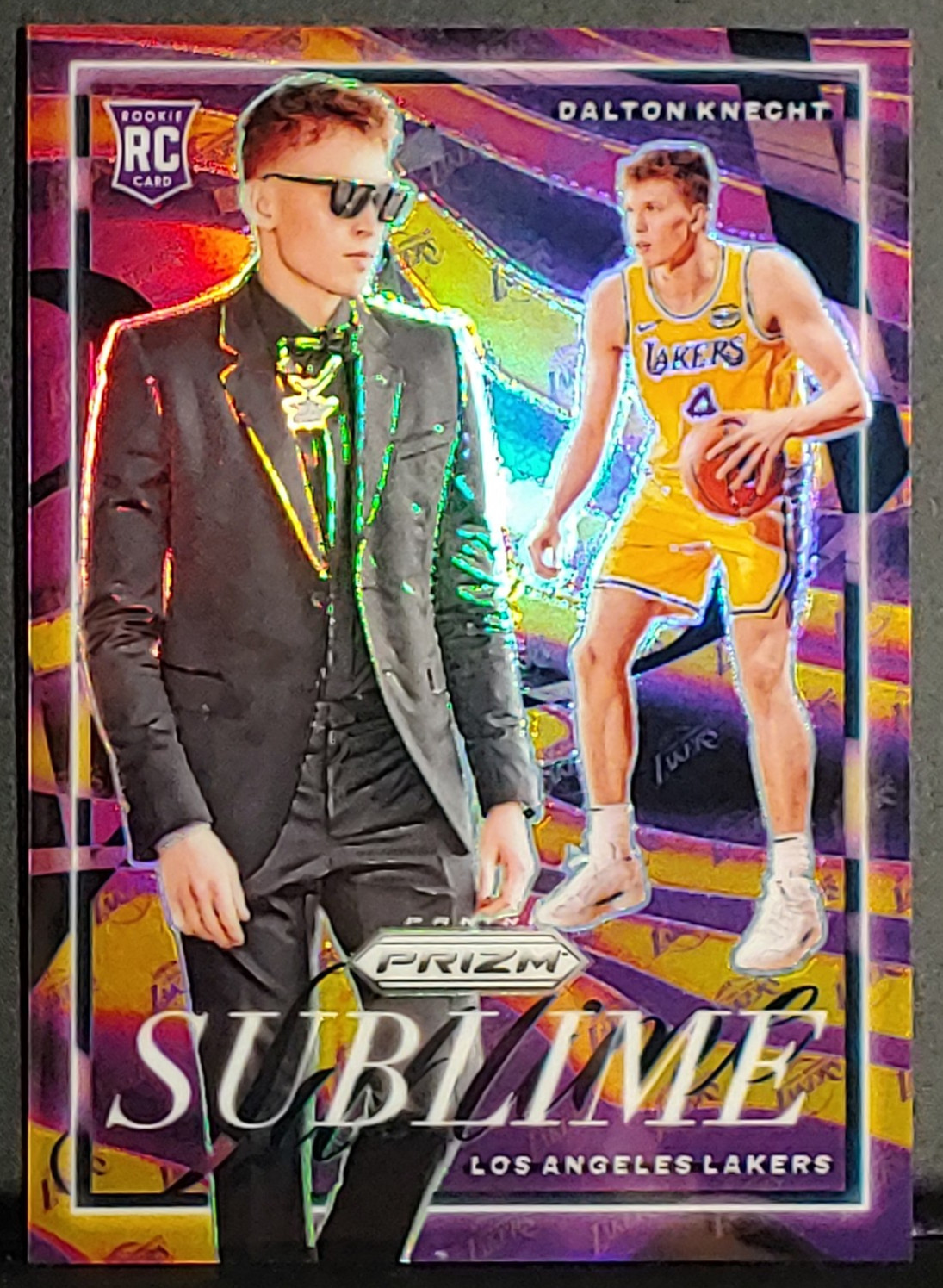 2024-25 Panini Prizm Dalton Knecht Sublime Rookie Card SP Case Hit LA Lakers #1
