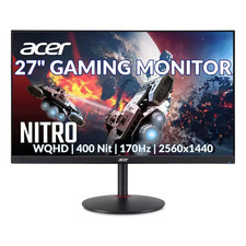 Acer Nitro 27" Gaming Monitor WQHD 400 Nit 170Hz 2560x1440 Refurbished