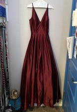 Blondie Nites Burgundy Prom Dress