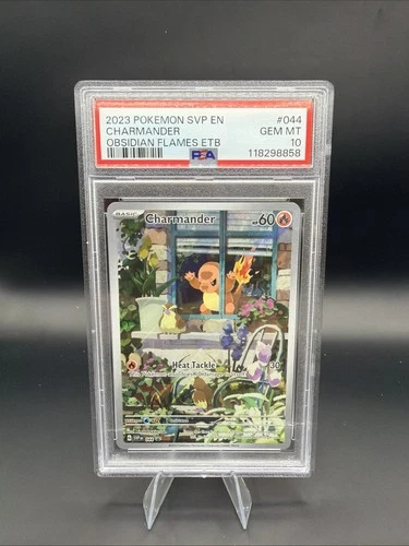 2023 POKEMON SVP EN-CHARMANDER OBSIDIAN FLAMES ETB PSA 10