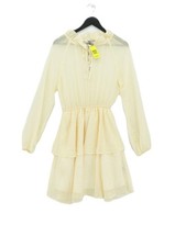 NA-KD Skater Midi Dress XS in Yellow